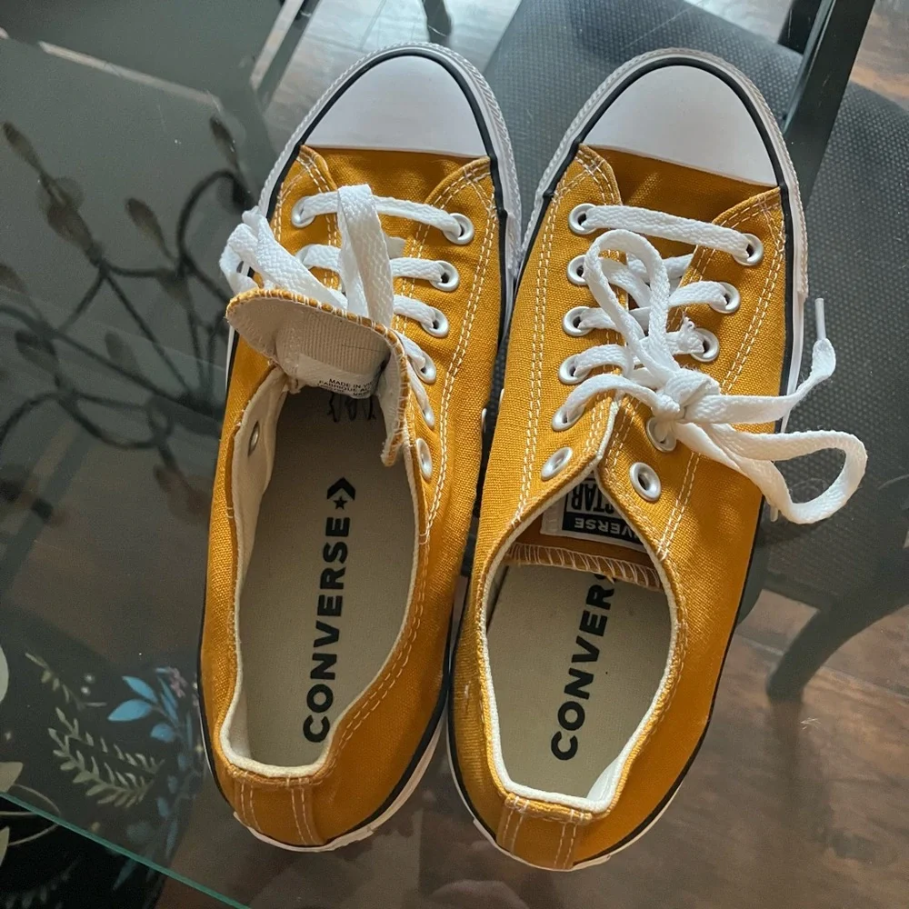 Converse Mustard Yellow Low-Top Sneakers - Picture 2 of 5